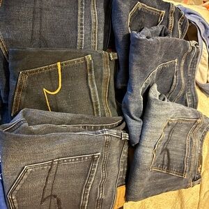 American Eagle Outfitters Women's Blue Skinny Jeans bundle